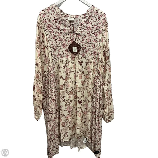 Dress Casual Midi By Knox Rose In Multi-colored, Size: Xl