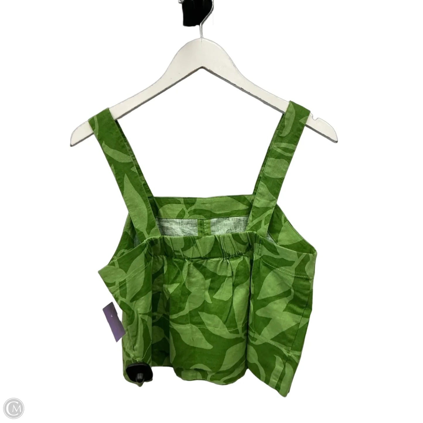 Top Sleeveless By Banana Republic In Green, Size: S