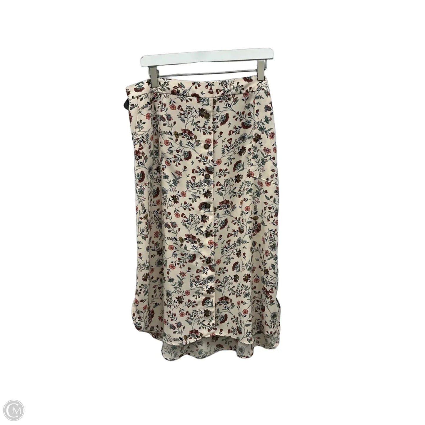 Skirt Midi By Maurices In Floral Print, Size: 16