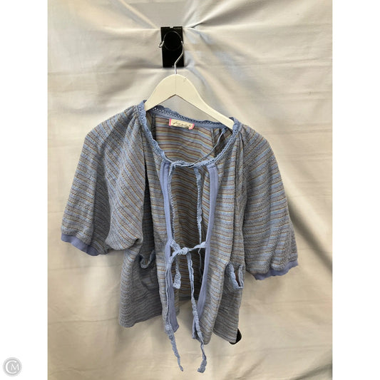 Sweater Cardigan By Free People In Blue, Size: M