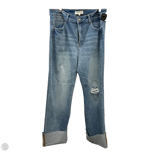 Jeans Straight By Risen In Blue Denim, Size: 18