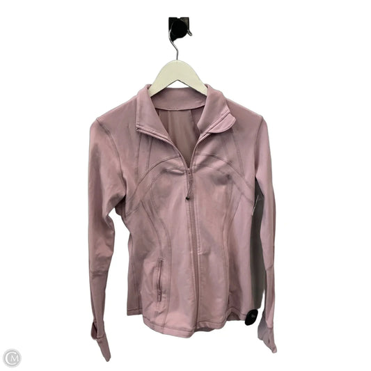 Athletic Jacket By Lululemon In Pink, Size: 8