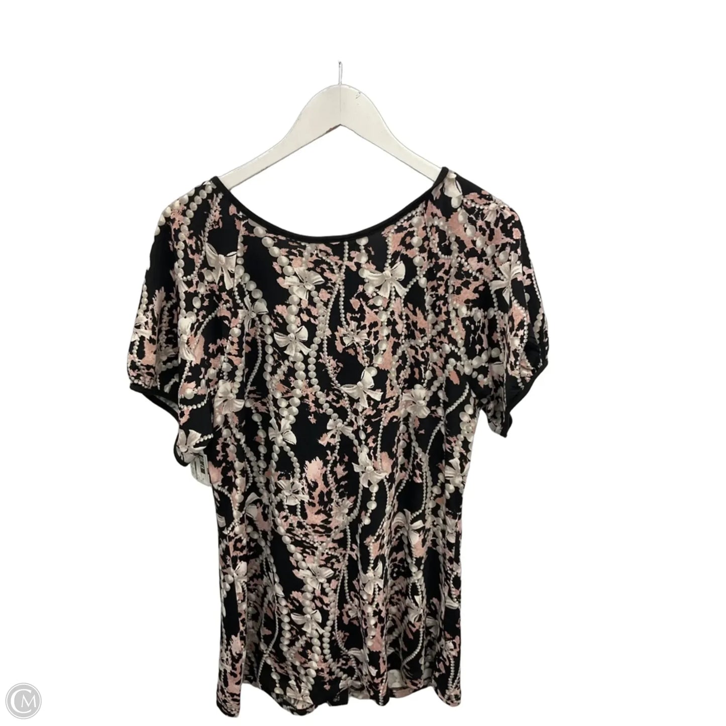 Top Short Sleeve By Maurices In Black, Size: Xl