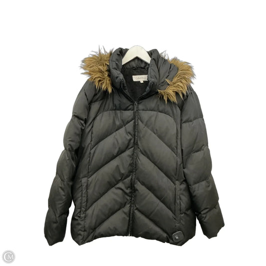 Coat Puffer & Quilted By Calvin Klein In Black, Size: 3x