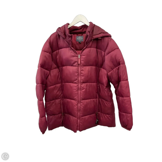Coat Puffer & Quilted By St Johns Bay In Red, Size: 2x