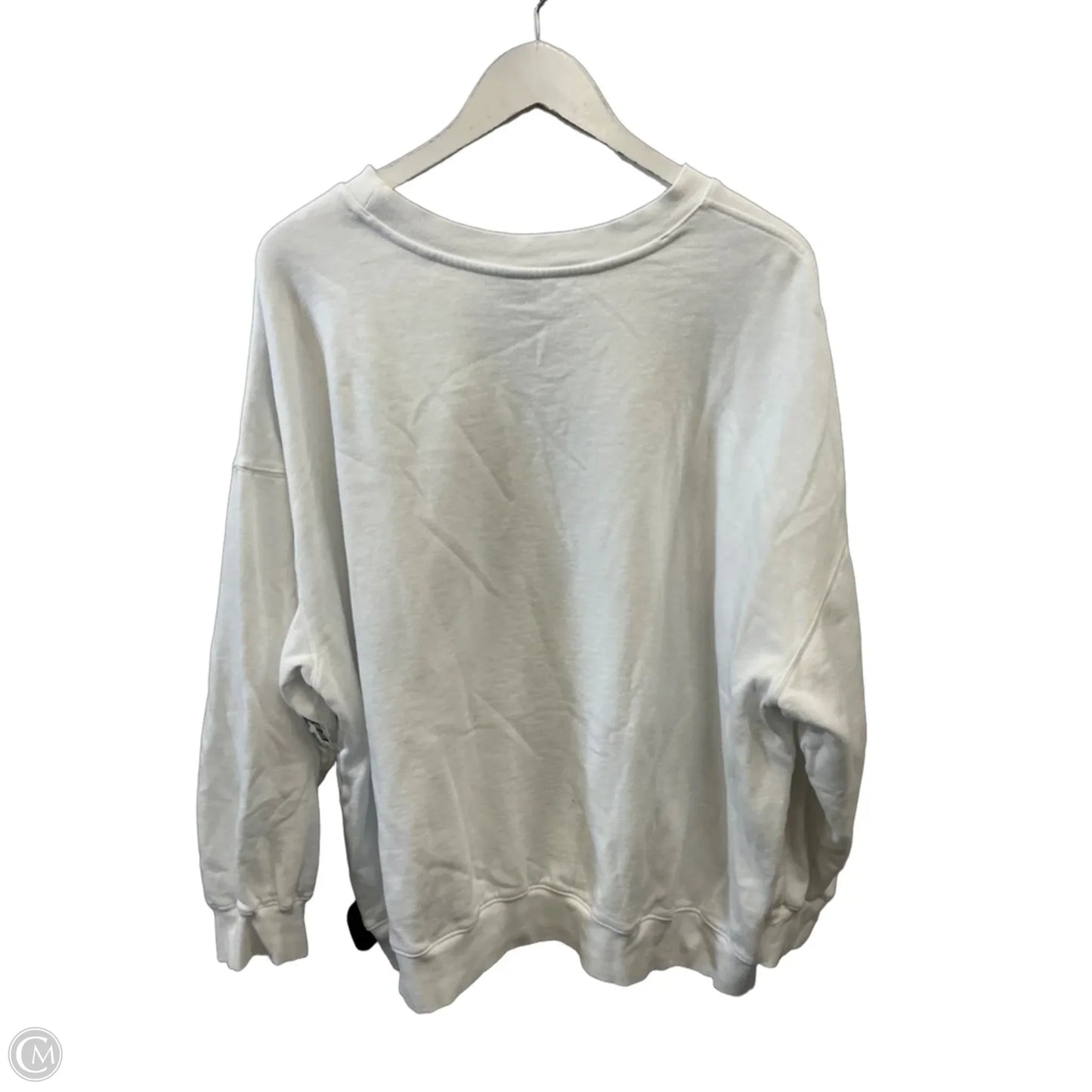 Sweatshirt Crewneck By Old Navy In White, Size: 2x