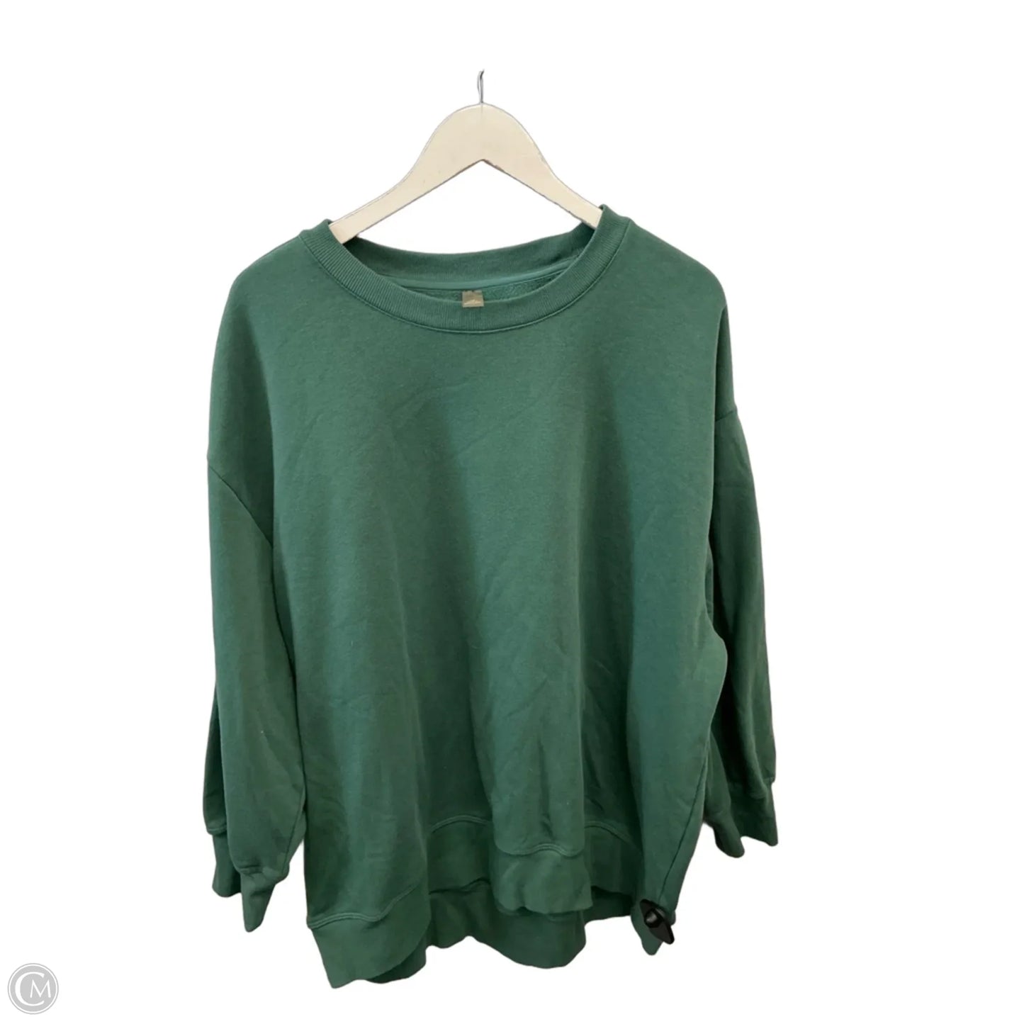 Sweatshirt Crewneck By Clothes Mentor In Green, Size: 2x