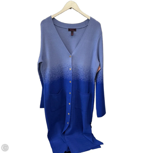 Sweater Cardigan By C Wonder In Blue, Size: Xl