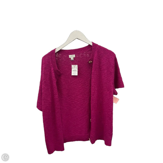 Sweater Cardigan By J. Crew In Pink, Size: M