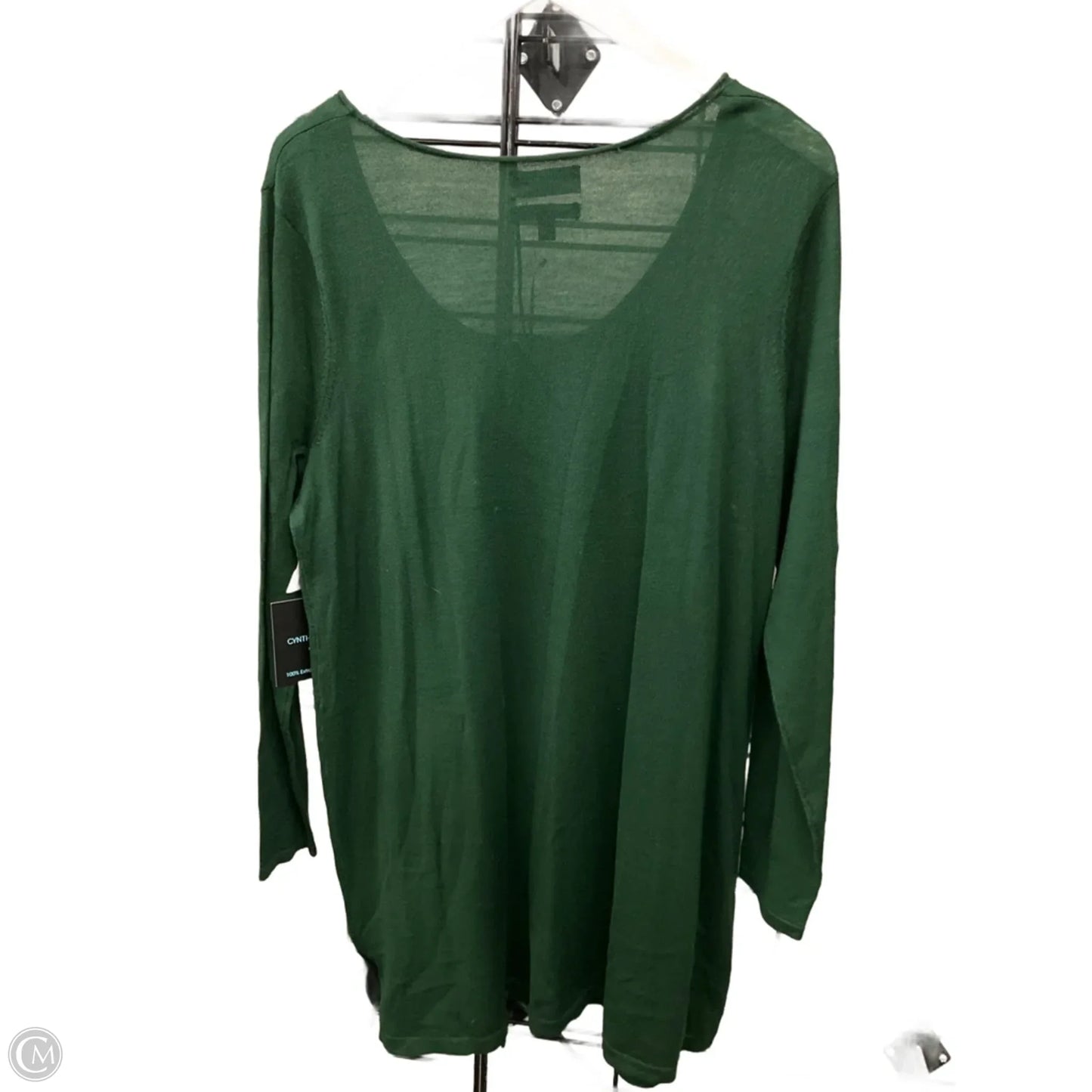 Top Long Sleeve By Cynthia Rowley In Green, Size: 2x