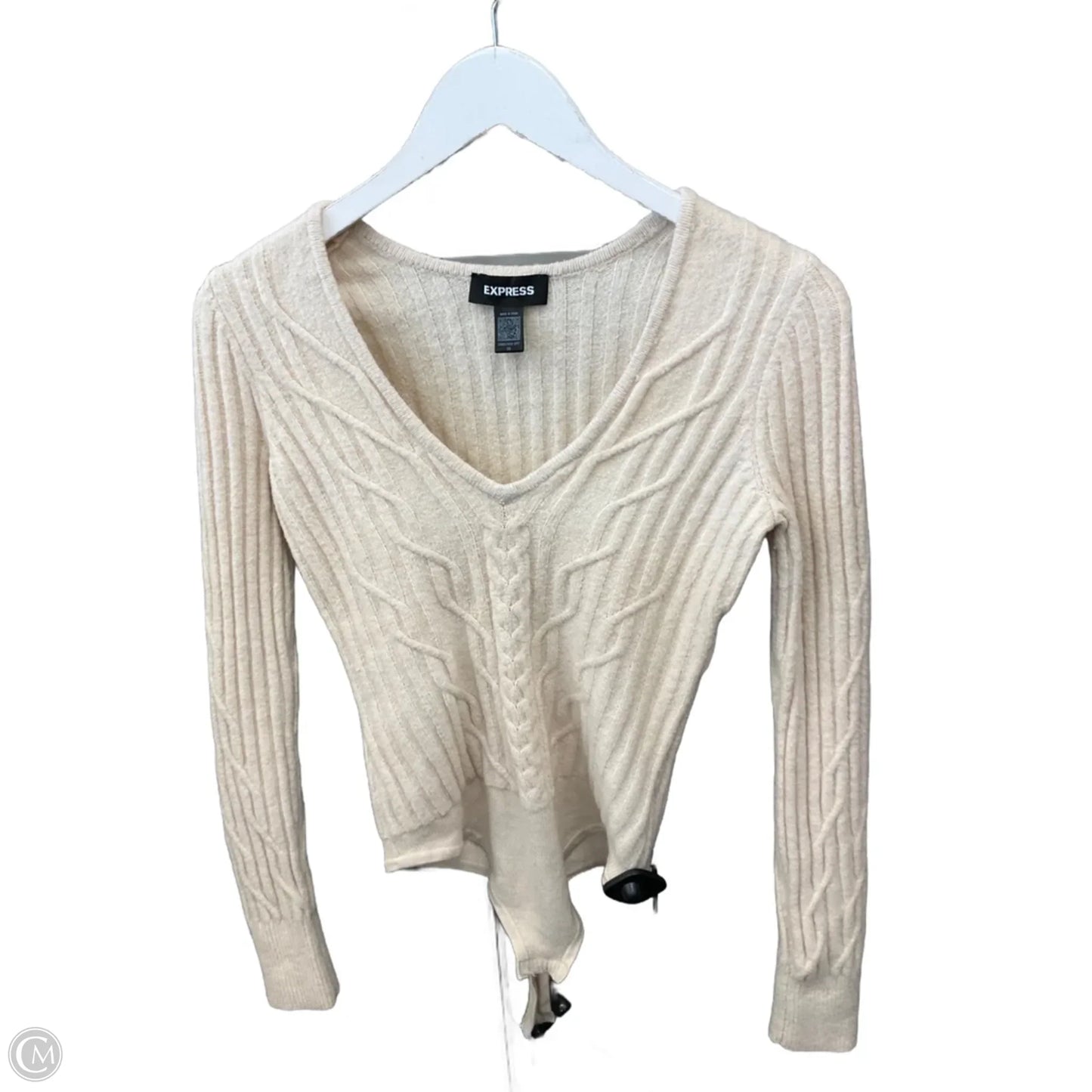 Bodysuit By Express In Beige, Size: Xs