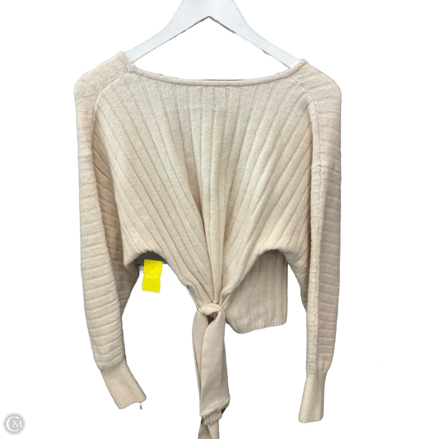 Top Long Sleeve By Express In Beige, Size: Xs