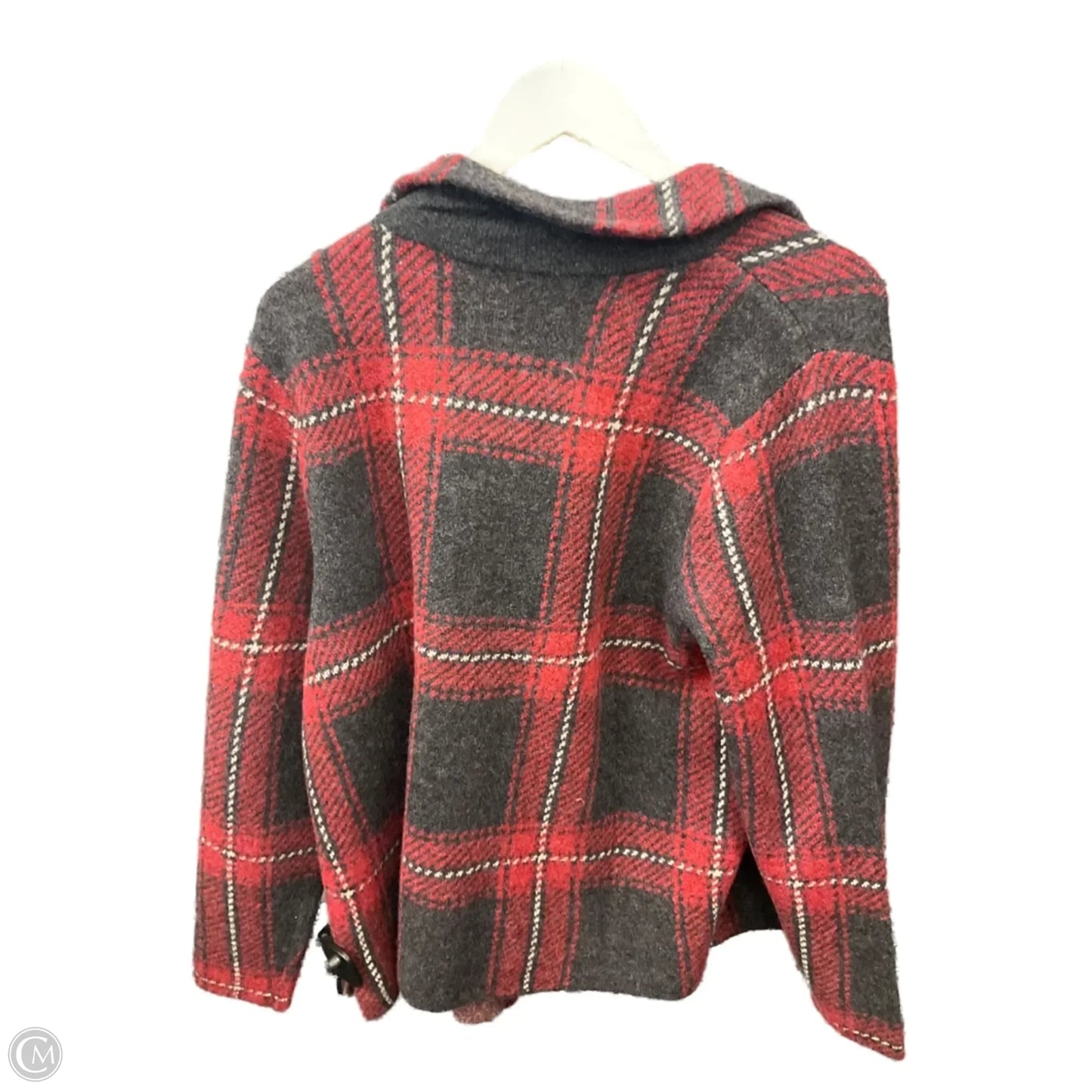 Jacket Shirt By J. Jill In Plaid Pattern, Size: M
