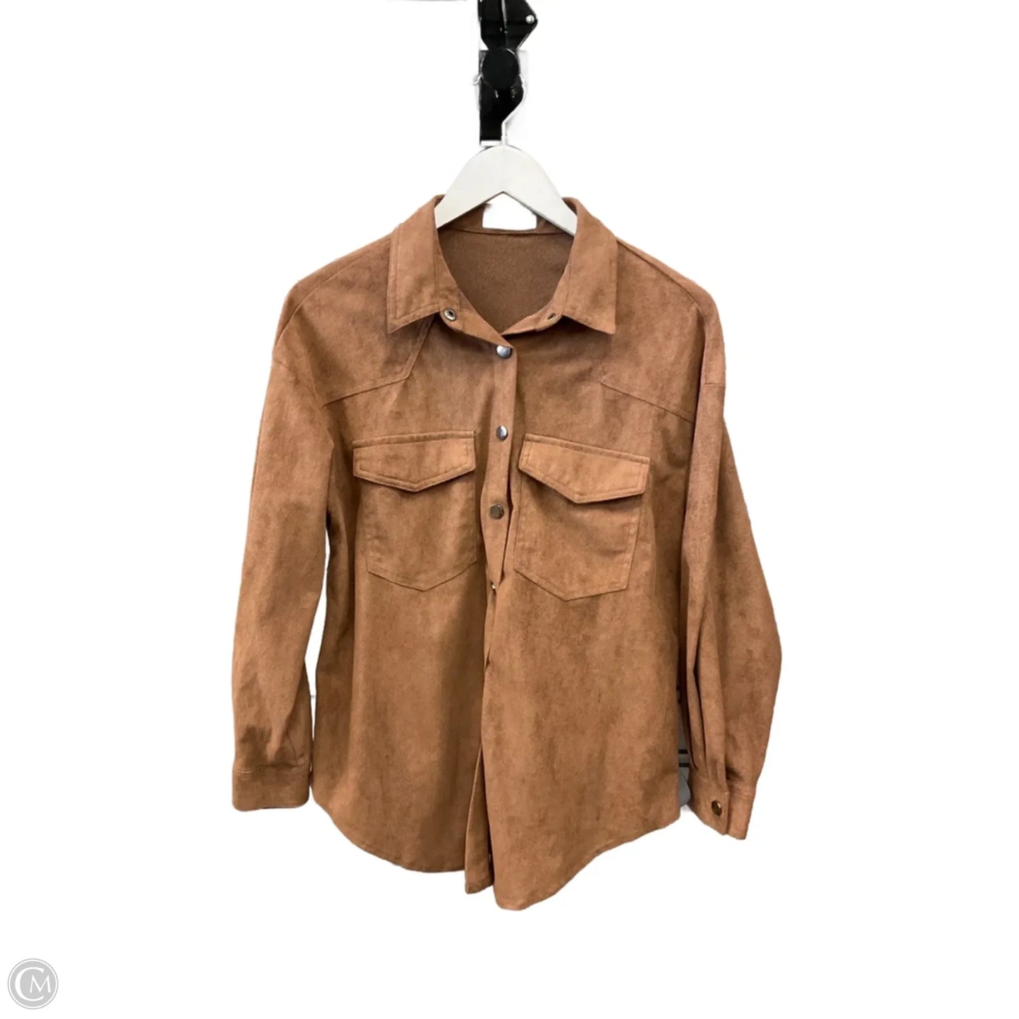 Jacket Shirt By Shein In Brown, Size: Xs