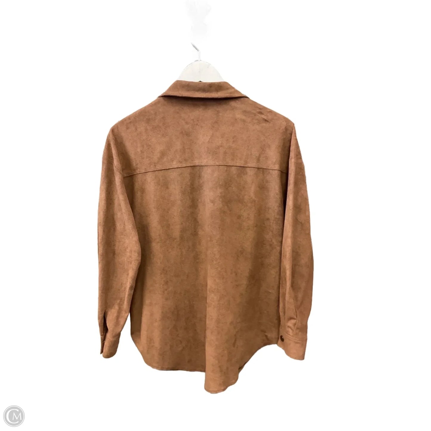 Jacket Shirt By Shein In Brown, Size: Xs