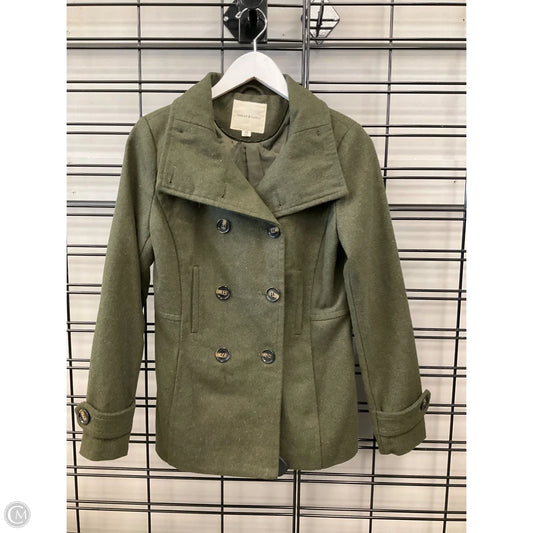 Coat Peacoat By Thread And Supply In Green, Size: Xs