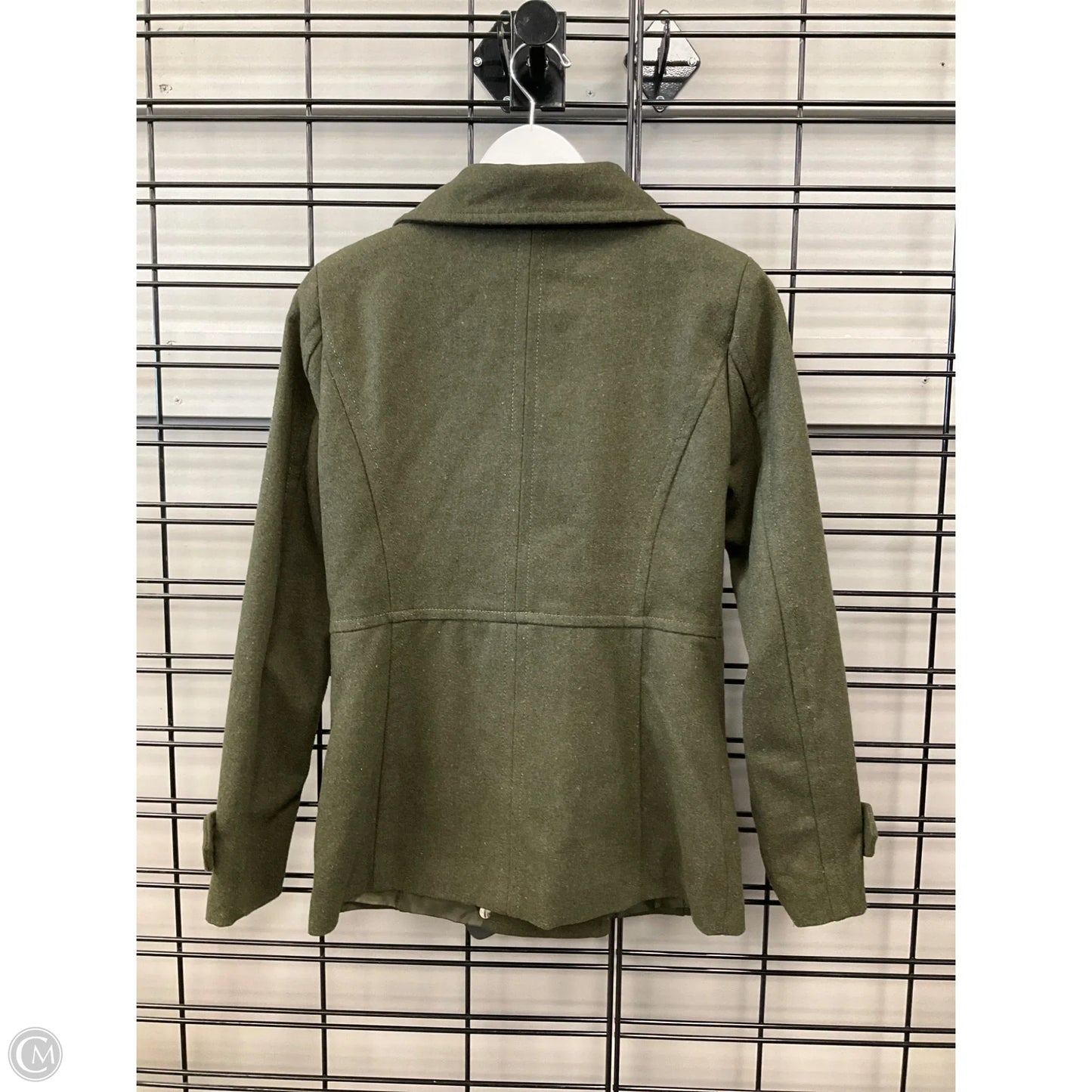 Coat Peacoat By Thread And Supply In Green, Size: Xs