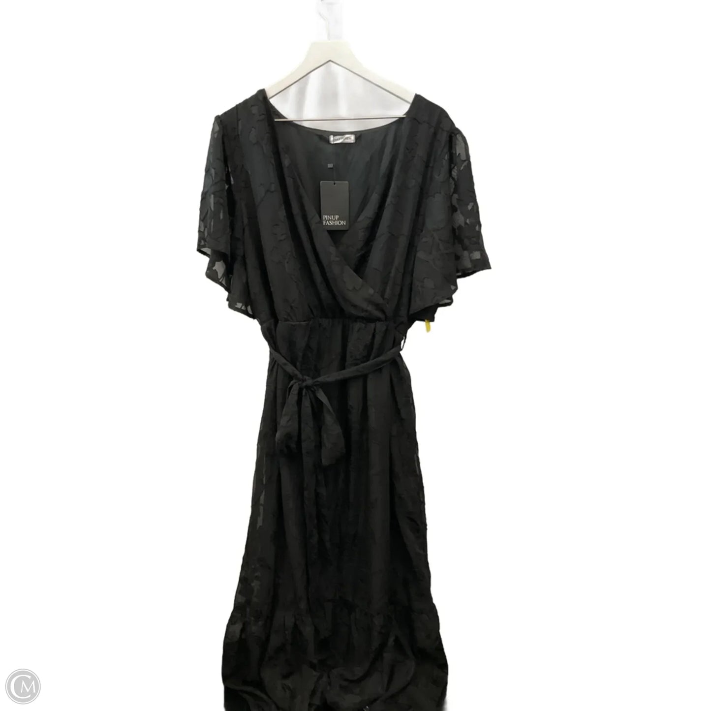 Dress Casual Midi By Clothes Mentor In Black, Size: 3x