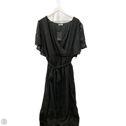 Dress Casual Midi By Clothes Mentor In Black, Size: 3x