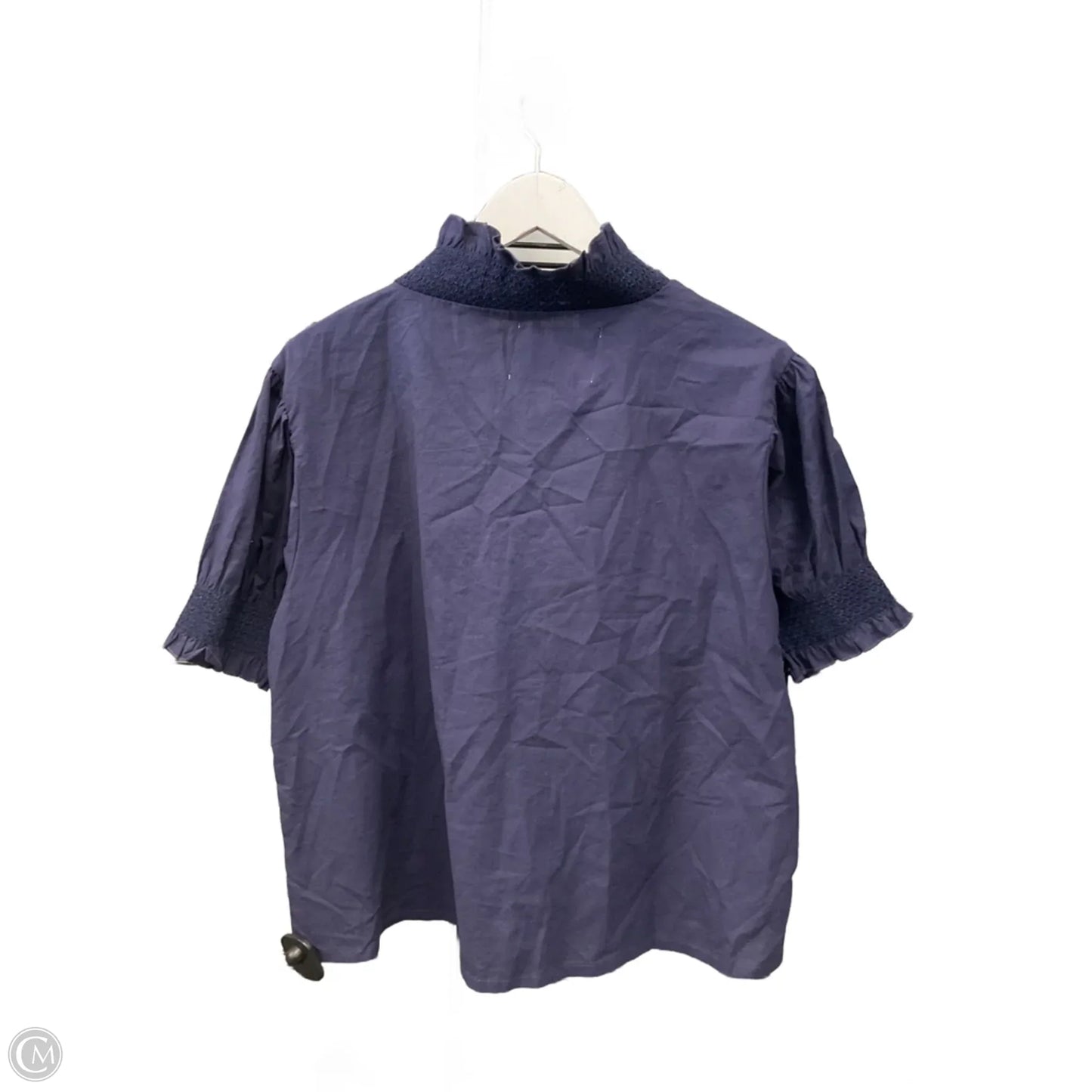 Top Short Sleeve By Clothes Mentor In Navy, Size: Xxl