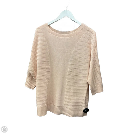 Sweater Short Sleeve By New York And Co In Pink, Size: S
