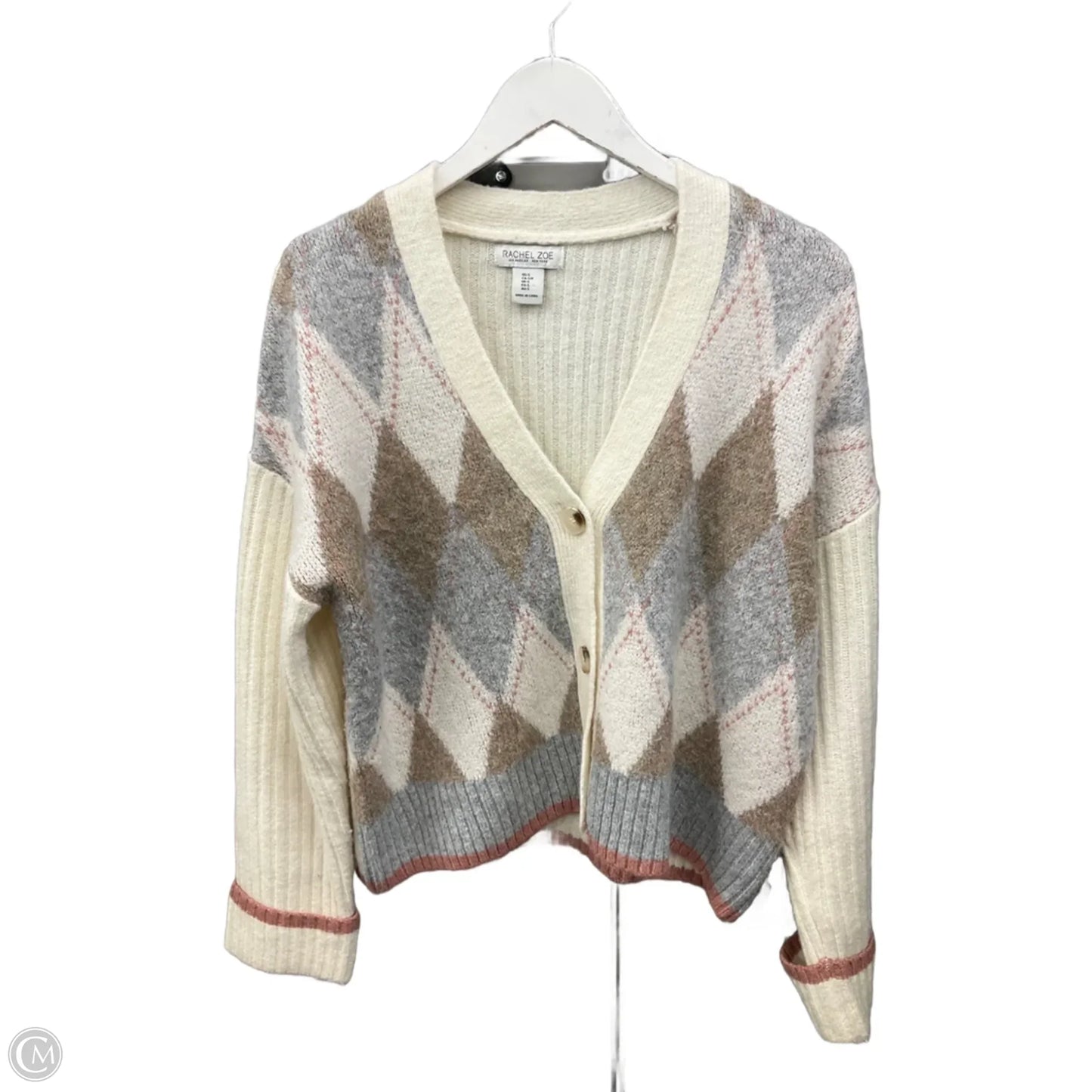 Sweater Cardigan By Rachel Zoe In Cream, Size: S