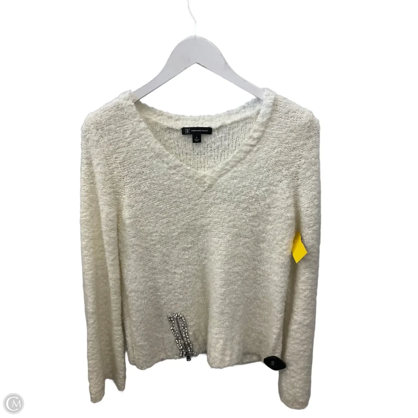 Sweater By Inc In White, Size: S