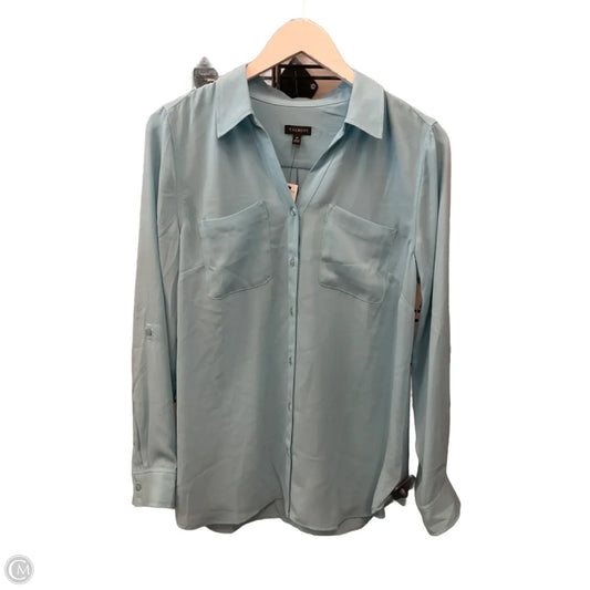 Top Long Sleeve By Talbots In Blue, Size: M