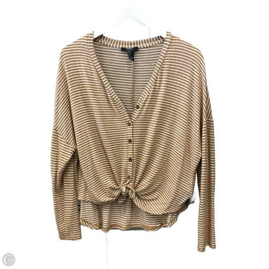 Top Long Sleeve By Forever 21 In Striped Pattern, Size: S