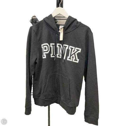 Athletic Jacket By Pink In Black, Size: Xl