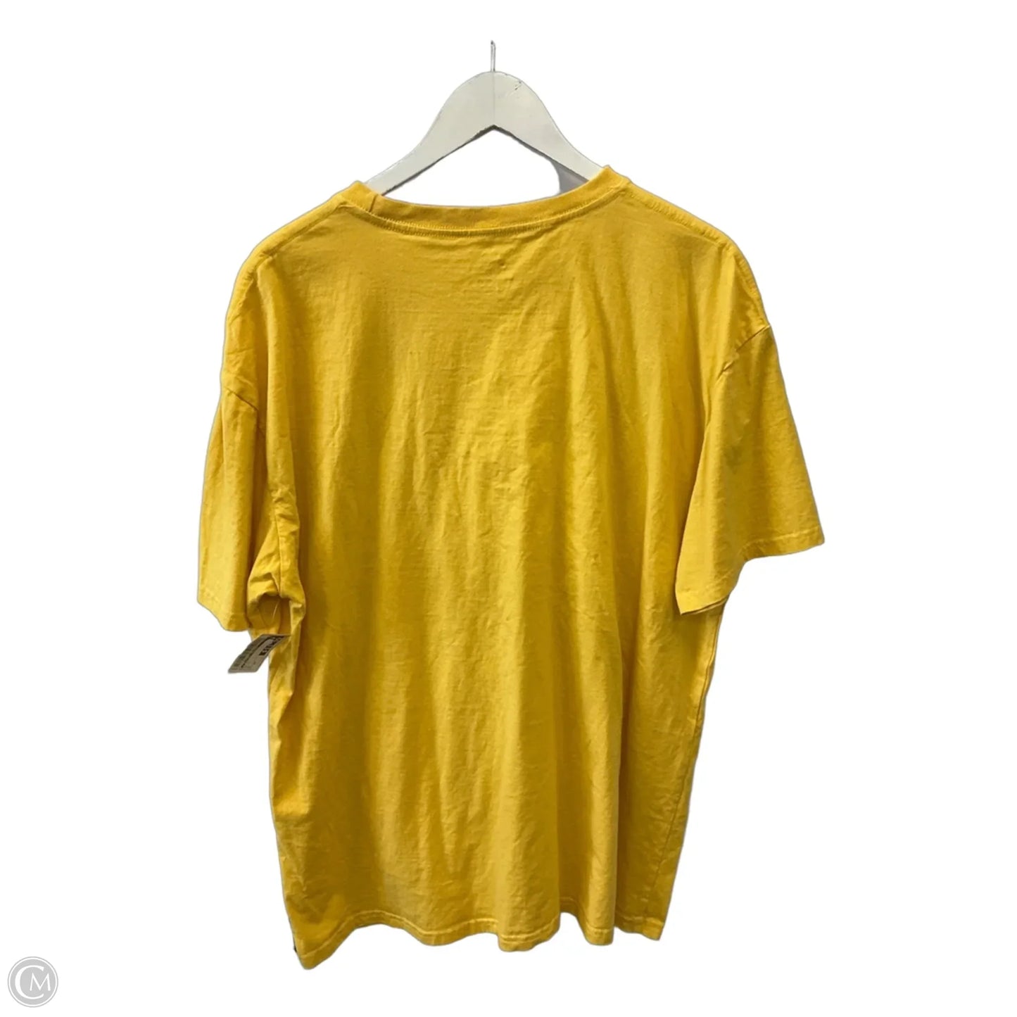Top Short Sleeve By Clothes Mentor In Yellow, Size: 2x