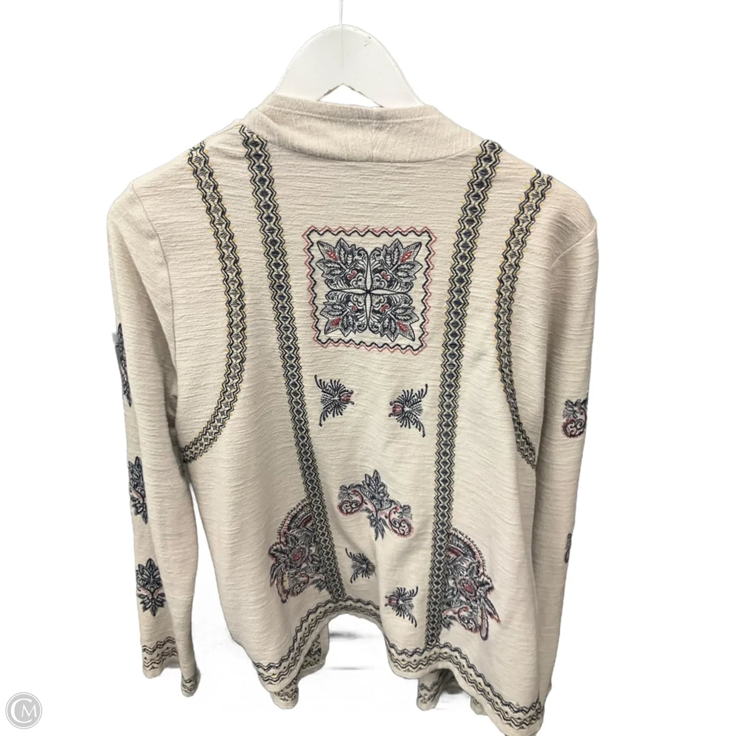 Cardigan By Christopher And Banks In Beige, Size: Xl