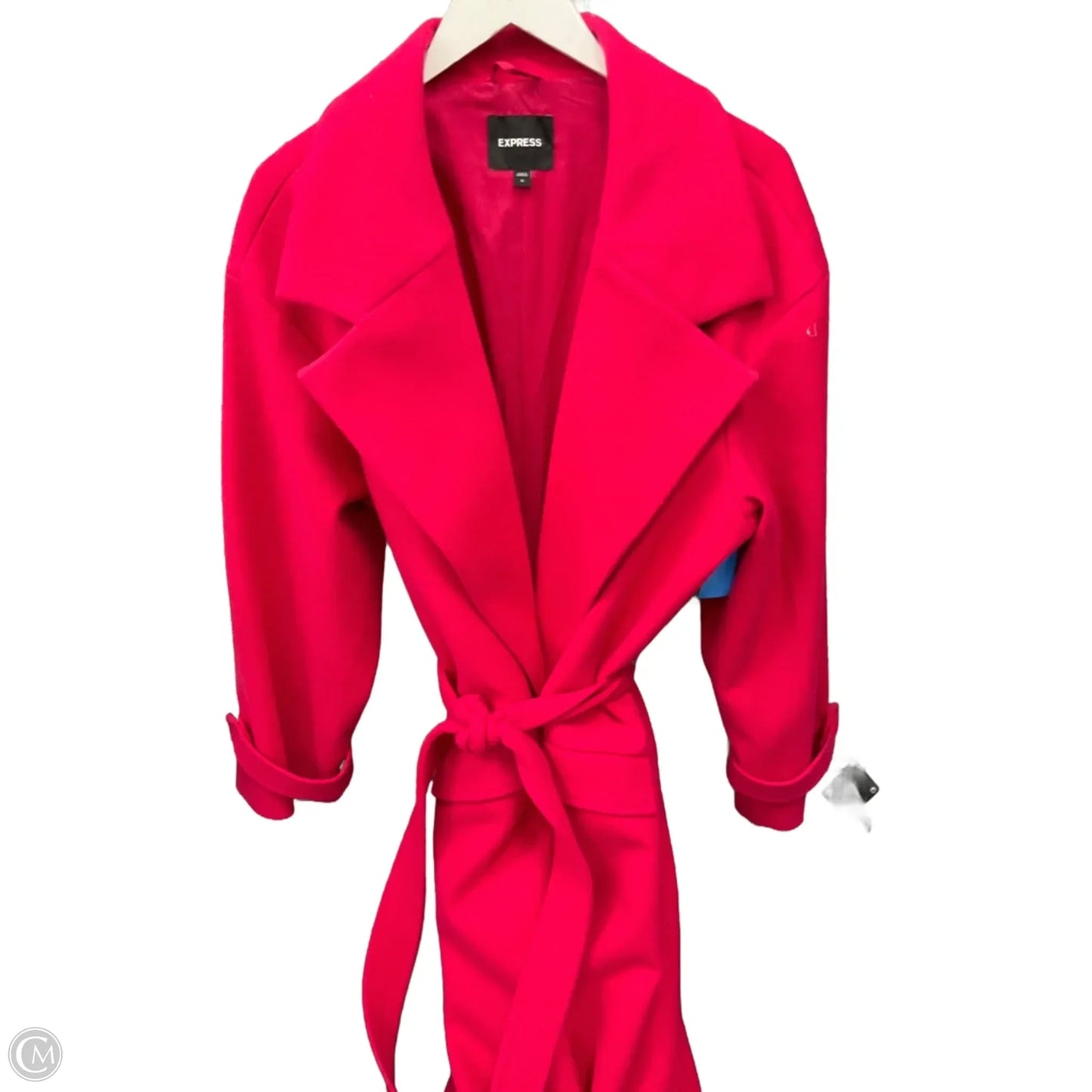 Coat Peacoat By Express In Pink, Size: Xl