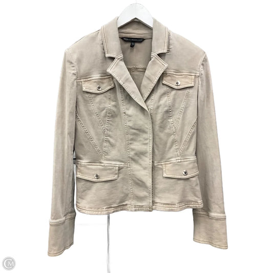Jacket Denim By White House Black Market In Tan, Size: M