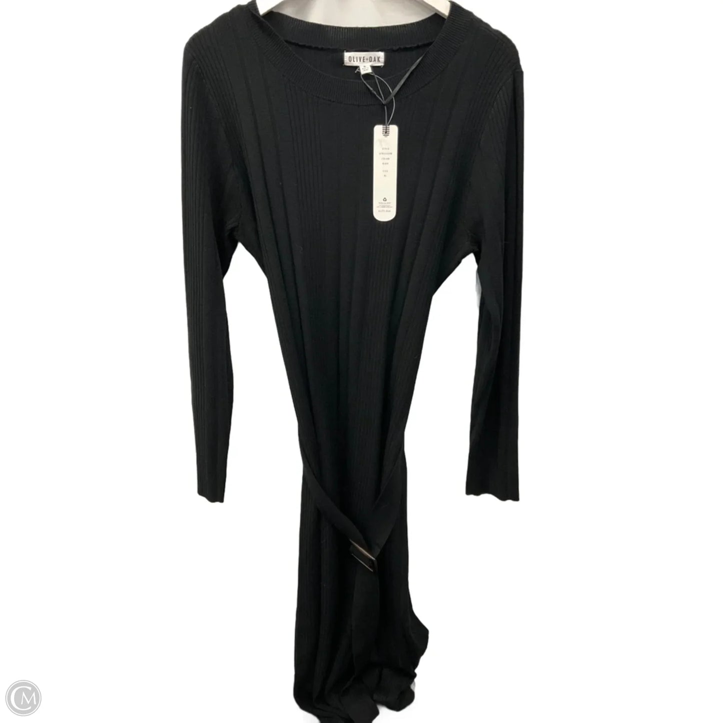 Dress Casual Midi By Olive And Oak In Black, Size: Xl