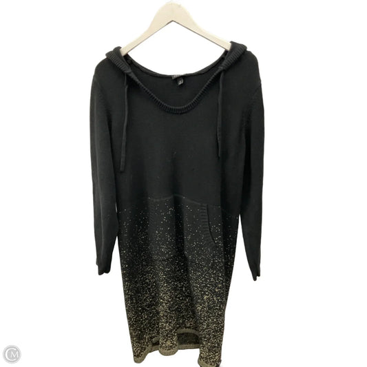 Dress Sweater By Torrid In Black & Gold, Size: 2x