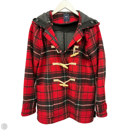 Coat Other By Gap In Plaid Pattern, Size: M