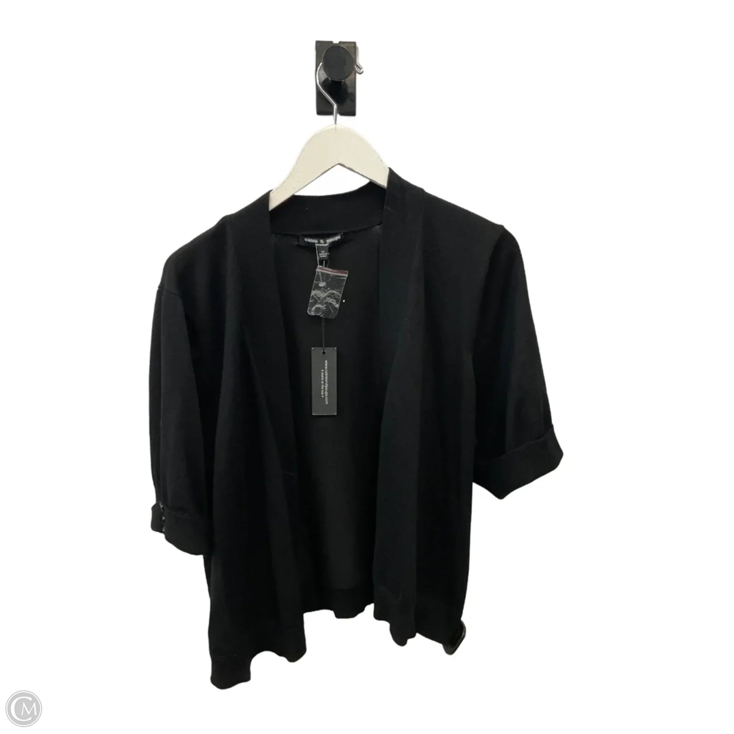 Cardigan By Cable And Gauge In Black, Size: 1x