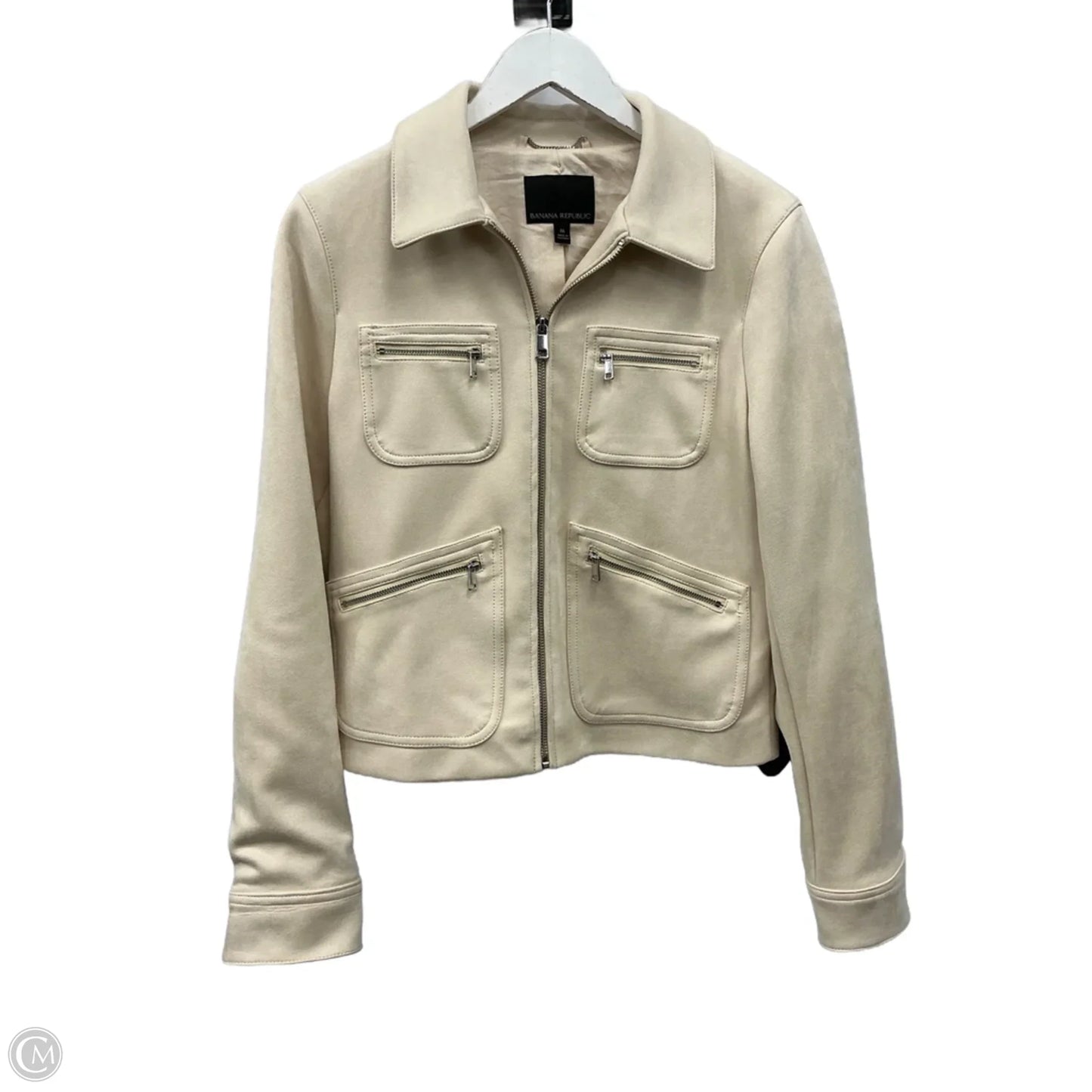 Jacket Other By Banana Republic In Cream, Size: M