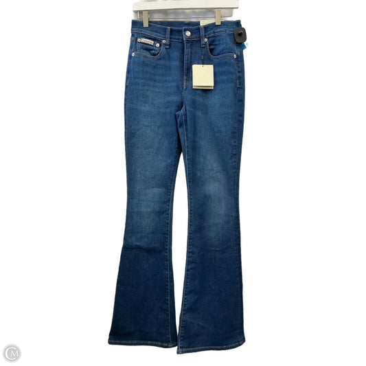 Jeans Flared By Calvin Klein In Blue Denim, Size: 4