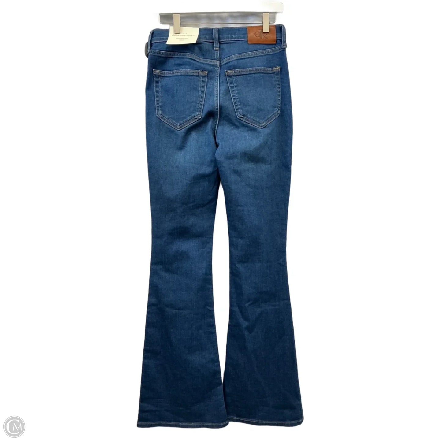 Jeans Flared By Calvin Klein In Blue Denim, Size: 4