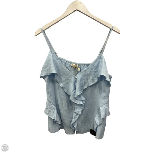 Tank Top By Hem & Thread In Blue, Size: M