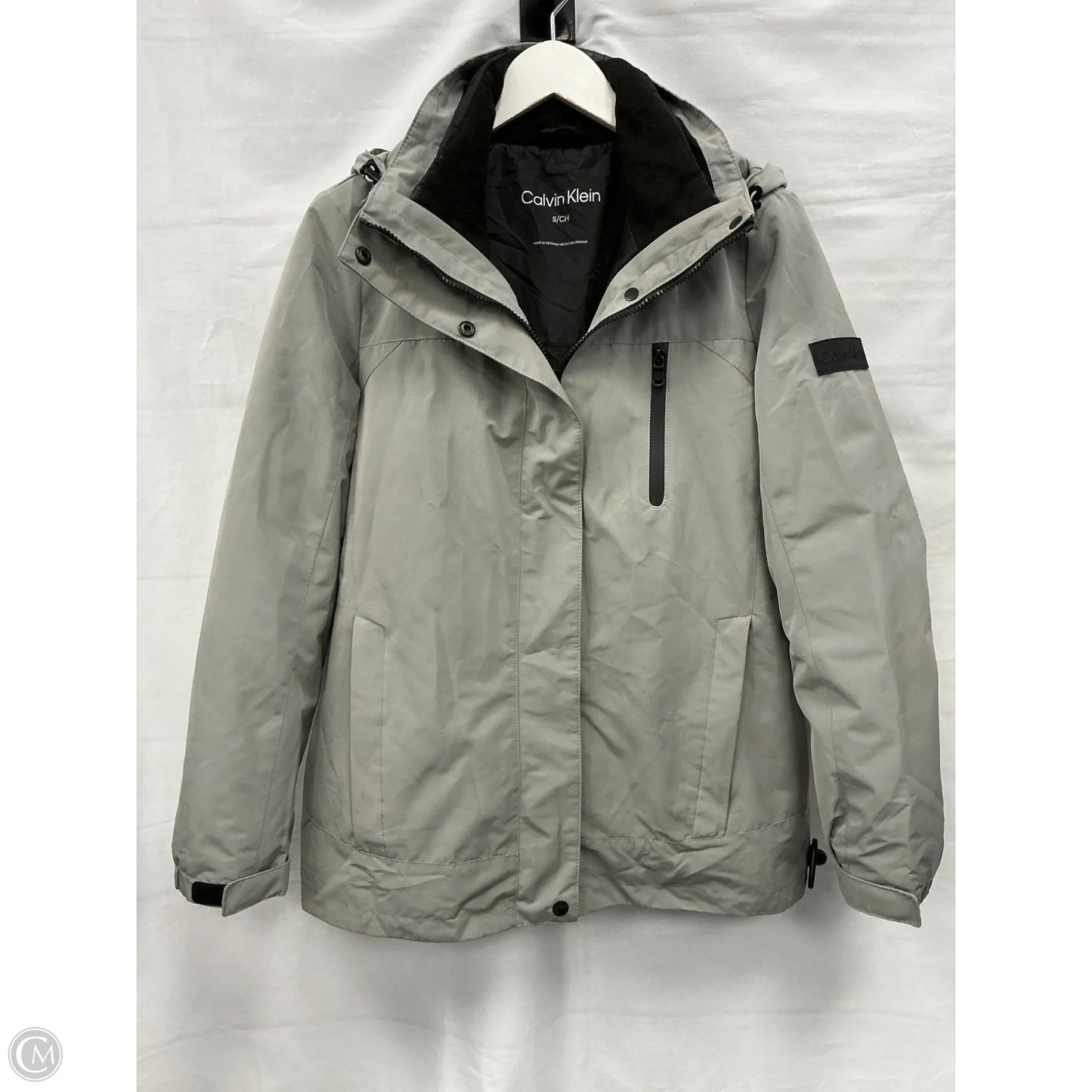 Jacket Other By Calvin Klein In Grey, Size: S