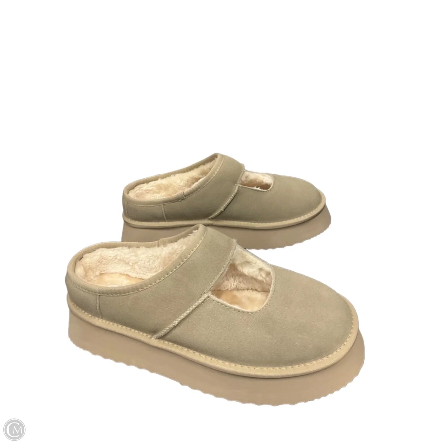Shoes Heels Platform By Clothes Mentor In Beige, Size: 11