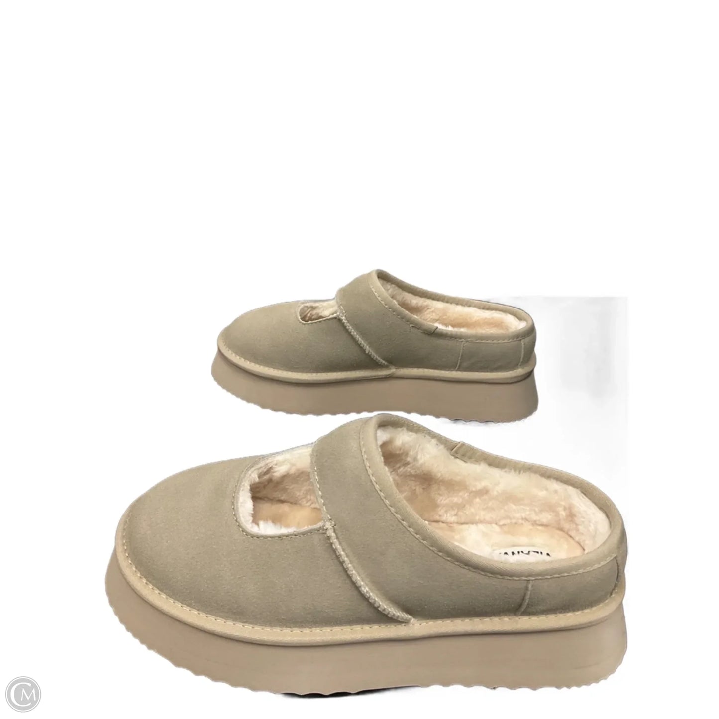 Shoes Heels Platform By Clothes Mentor In Beige, Size: 11