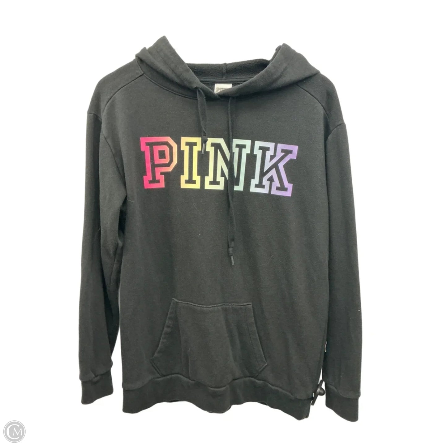 Sweatshirt Hoodie By Pink In Black, Size: Xs