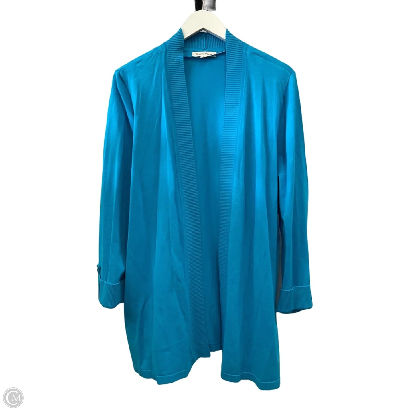 Cardigan By Studio Works In Blue, Size: Xl