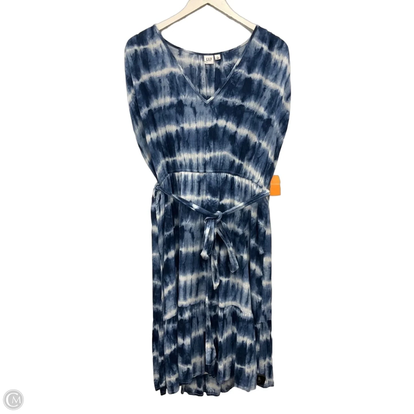 Dress Casual Midi By Gap In Tie Dye Print, Size: L