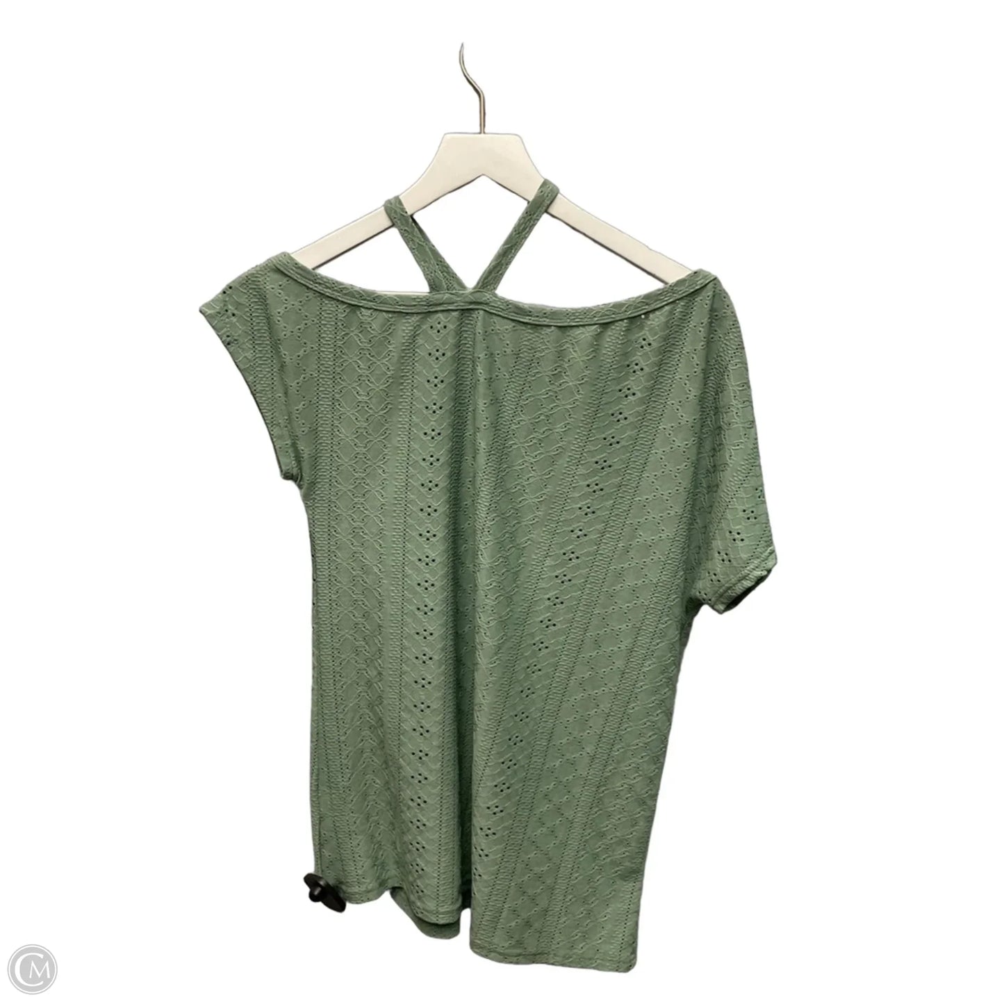 Top Short Sleeve By Cmf In Green, Size: L