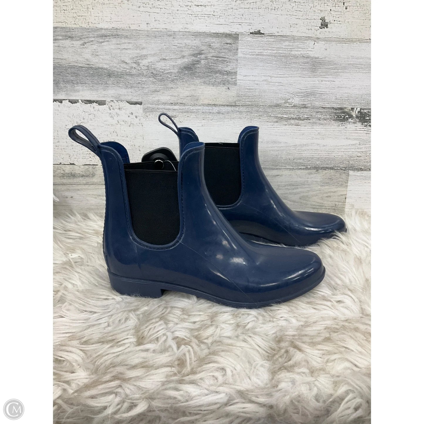 Boots Rain By Bass In Navy, Size: 9